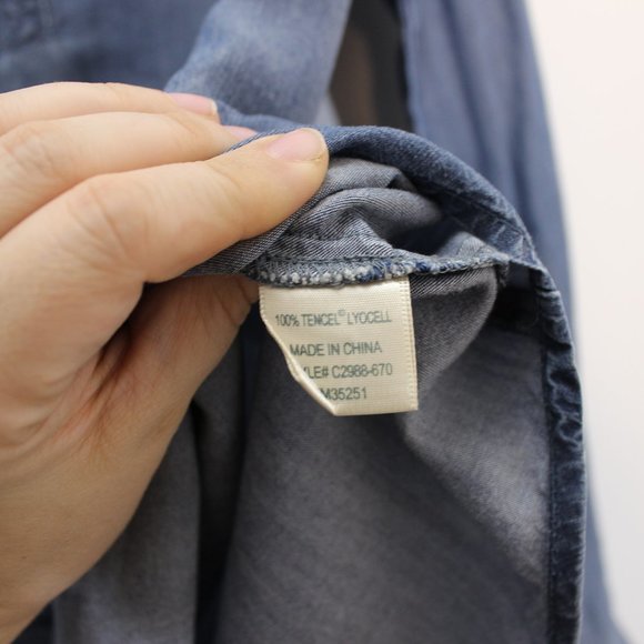 CLOTH & STONE Chambray Lyocell Pullover To… - Picture 2 of 5